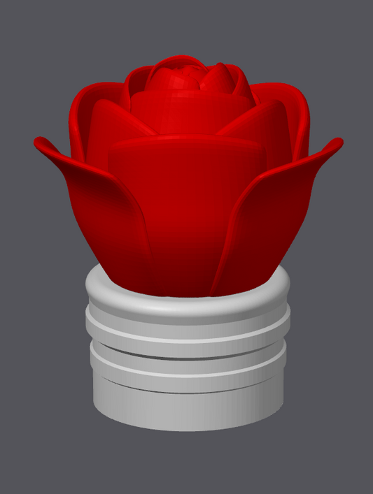 1.75" Rose Tube Topper STL
