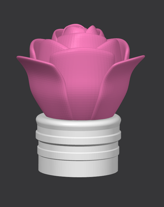 1.5" Rose Tube Topper STL
