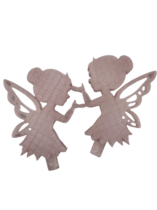 Translucent Light Pink Glitter Fairy Mini Bath Bomb Wand