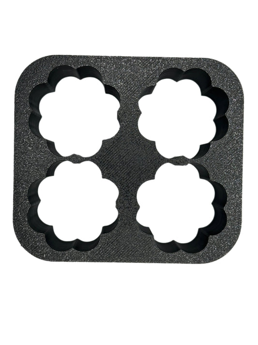 1" Mini Four Leaf Clover Bath Bomb Mold