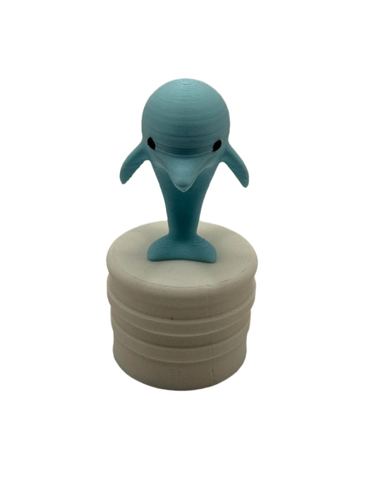 1.5" Dolphin Tube Topper (STL)