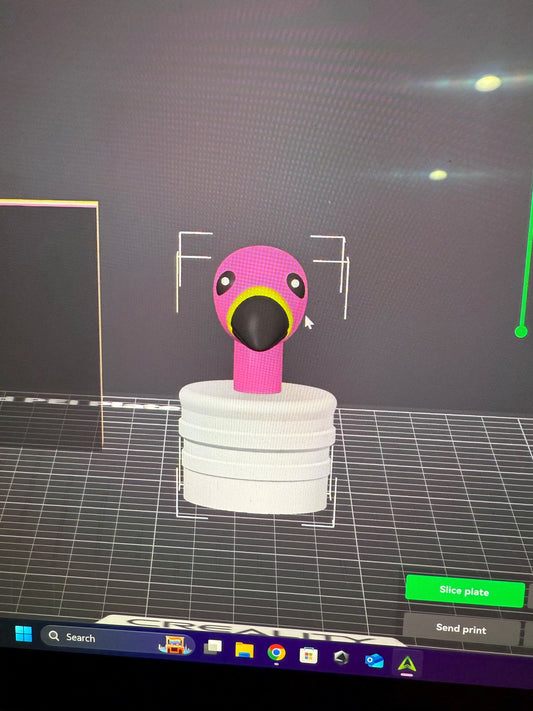 1.5" Flamingo Tube Topper (STL)