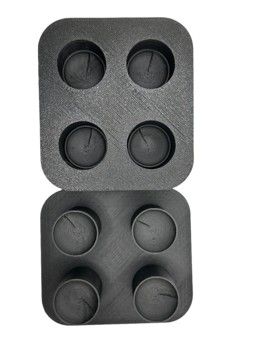 Four Cavity Sphere Mini Bath Bomb Mold