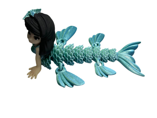Articulated Mermaid With Extra Fins Bath Accessory
