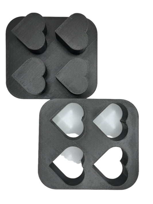 1" Mini Heart Bath Bomb Mold
