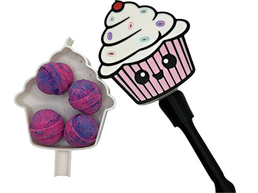 Cupcake Mini Bath Bomb Wand
