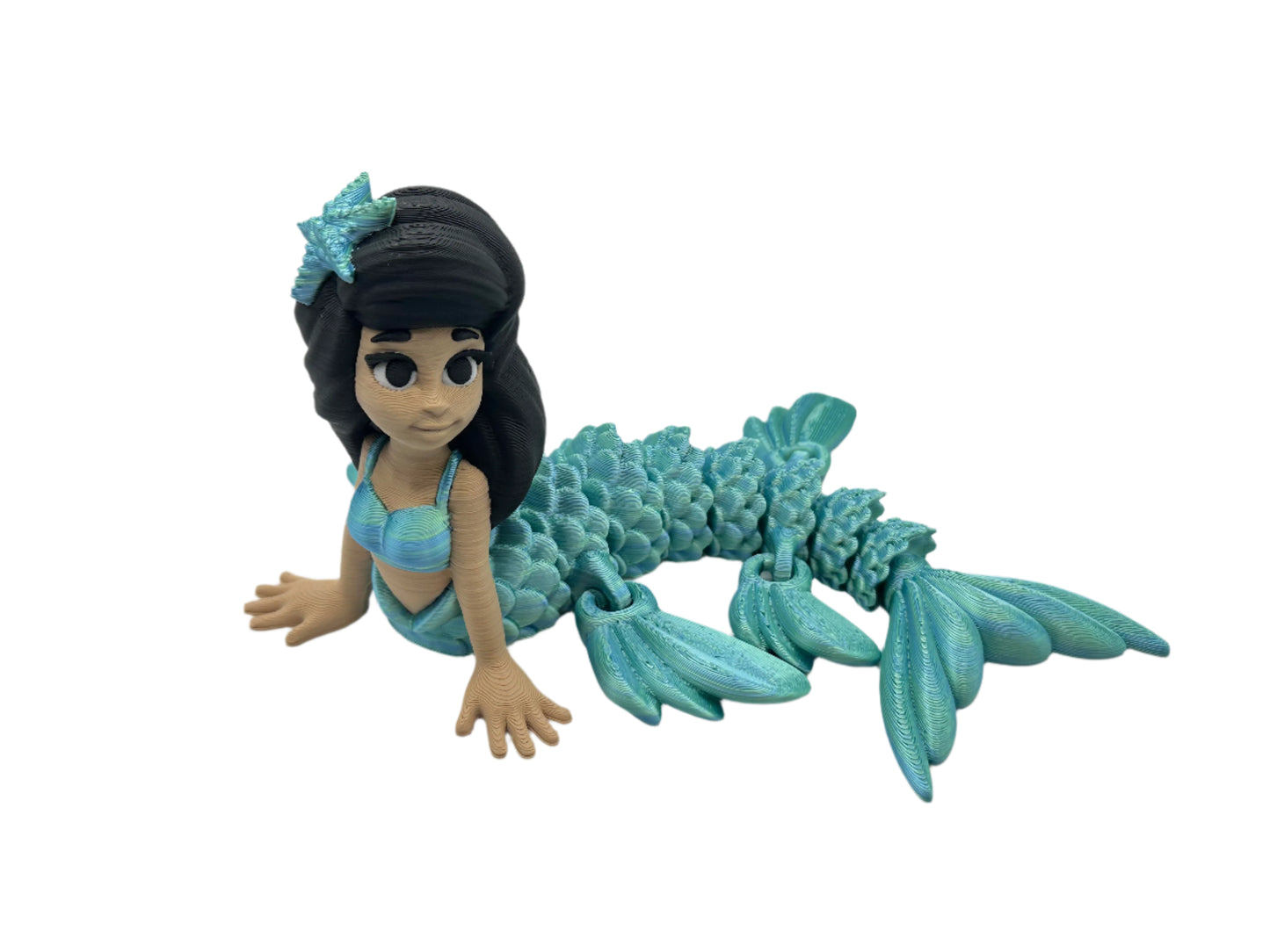 Articulated Mermaid With Extra Fins Bath Accessory