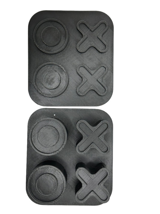 Valentine X's and O's 1" Mini Bath Bomb Mold
