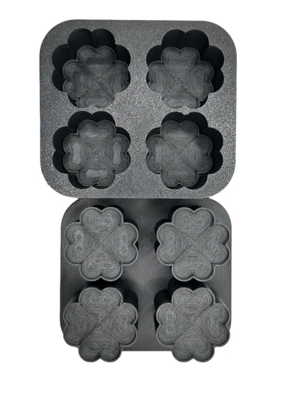 1" Mini Four Leaf Clover Bath Bomb Mold
