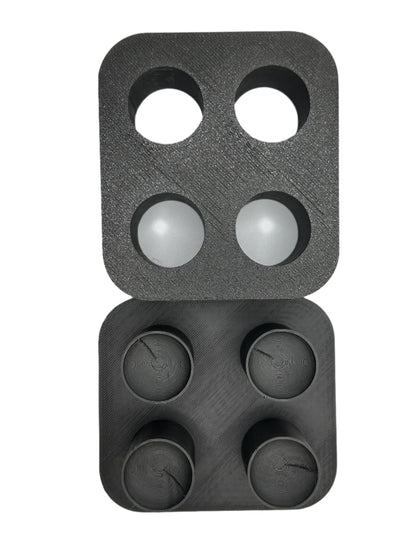 Four Cavity Sphere Mini Bath Bomb Mold