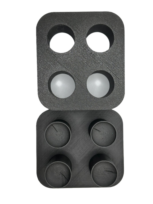 Four Cavity Sphere Mini Bath Bomb Mold