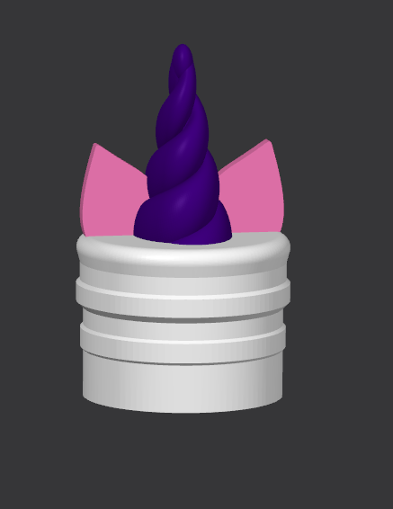 Unicorn Horn/Ears 1.5" Tube Topper (STL Only)