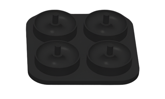 4 Cavity Donut Mold (1.25" or 2")