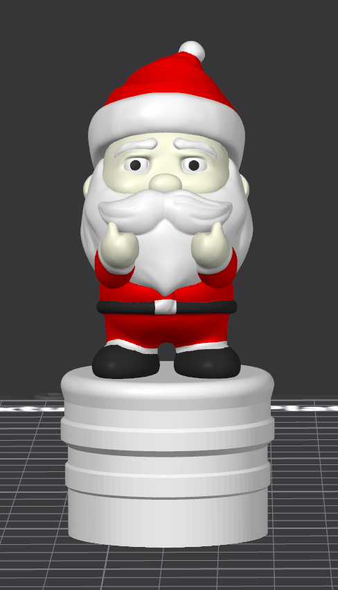 Santa Clause 1.5" Tube Topper (STL)