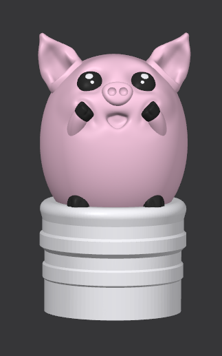 1.75" Pig Tube Topper (STL)