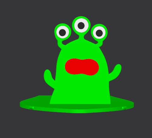 3 Eye Monster Boat (STL)