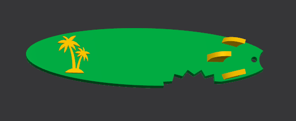 Shark Bite Surf Board