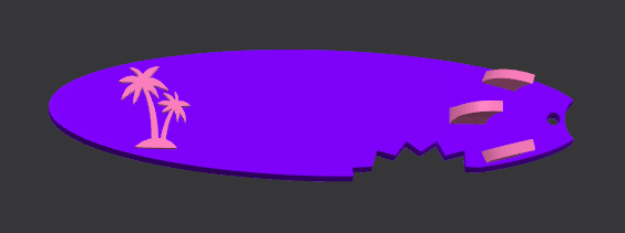Shark Bite Surf Board