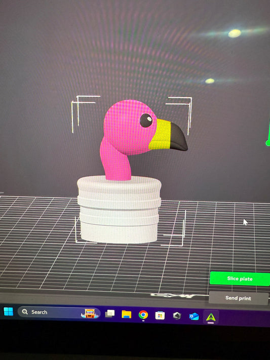 1.5" Flamingo Tube Topper (STL)