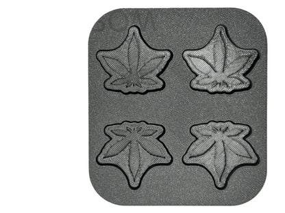 1" Hemp Leaf Shaped Mini Bath Bomb Mold