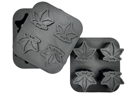 1" Hemp Leaf Shaped Mini Bath Bomb Mold