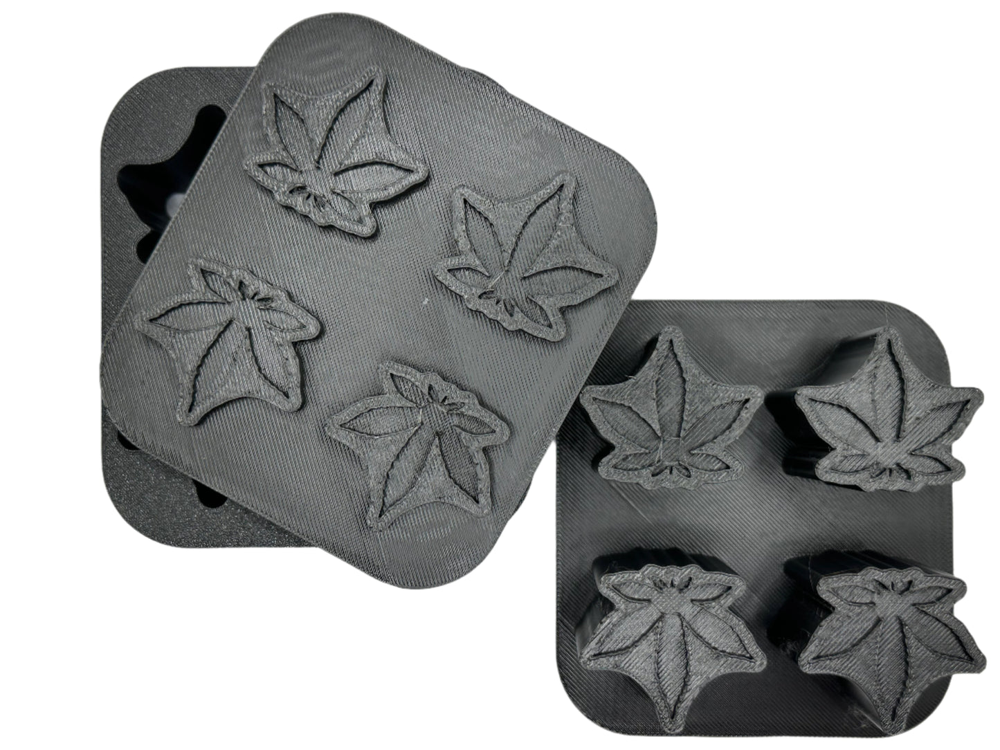 1" Hemp Leaf Mini Bath Bomb Mold (STL Only)