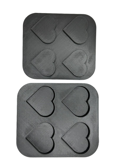 1" Mini Heart Bath Bomb Mold