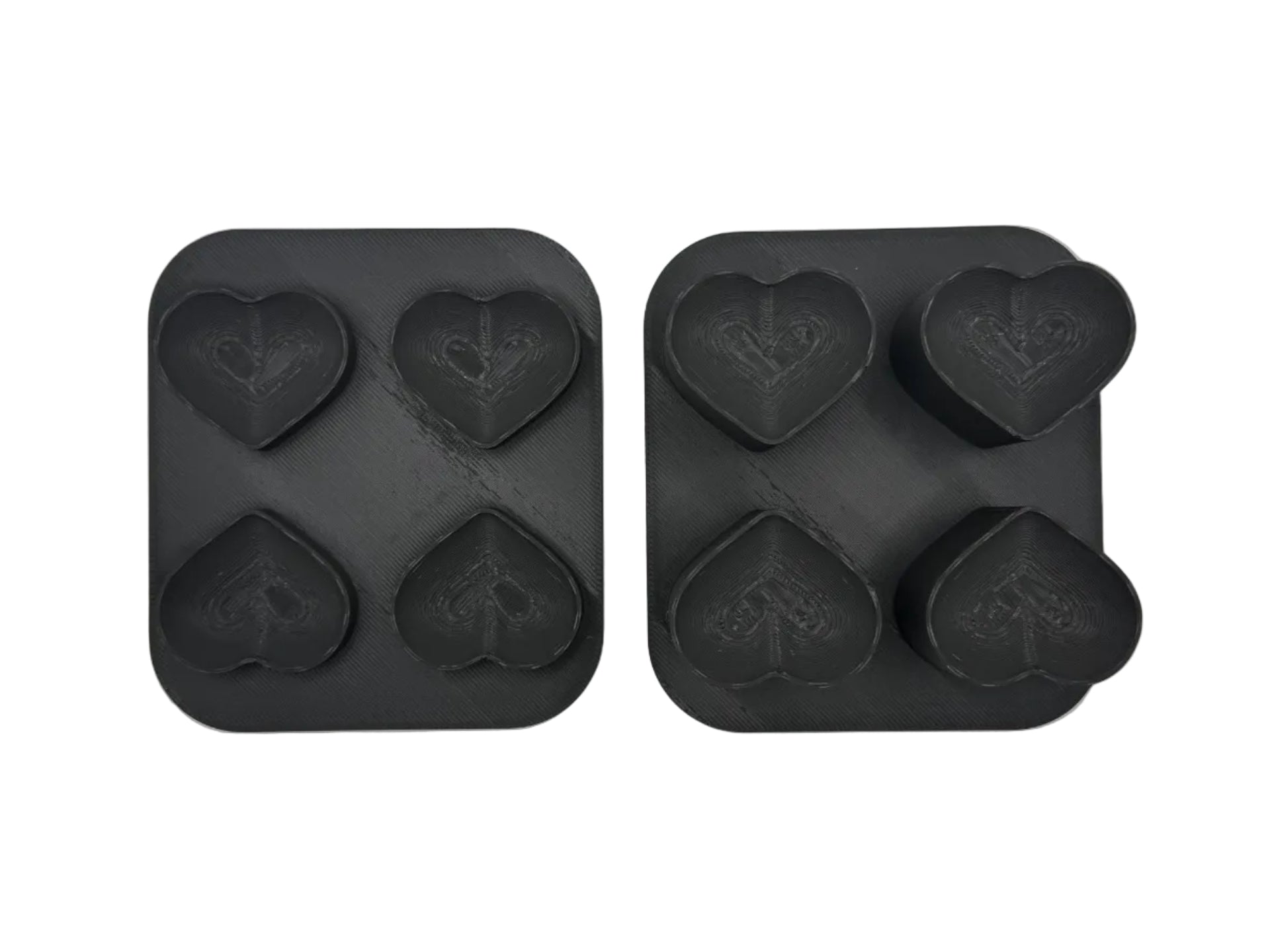 Rounded Heart 4 Cavity Mini Mold (STL) â Lunar Creations