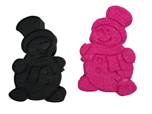 Snowman Bath Bomb Mold (STL)