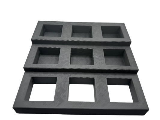 3 Level Stand For 2" Square Glass Bottles