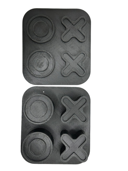 Valentine X's and O's 1" Mini Bath Bomb Mold (STL Only)