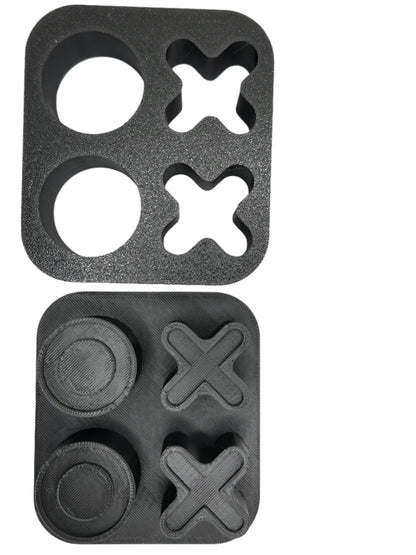 Valentine X's and O's 1" Mini Bath Bomb Mold