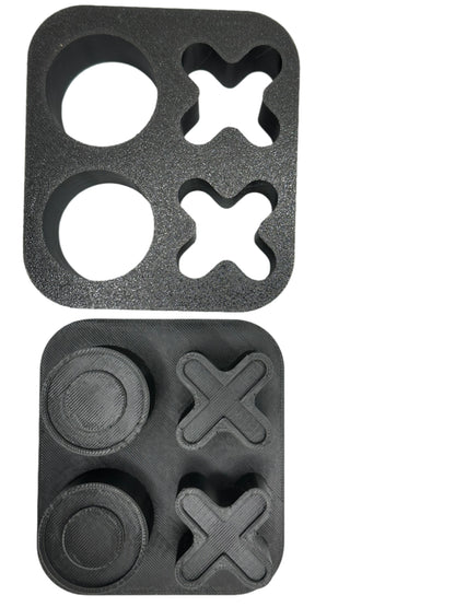 Valentine X's and O's 1" Mini Bath Bomb Mold (STL Only)