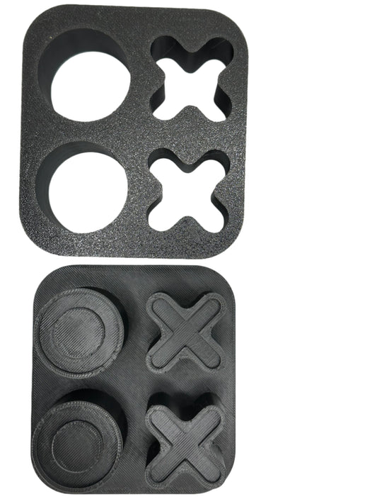 Valentine X's and O's 1" Mini Bath Bomb Mold (STL Only)